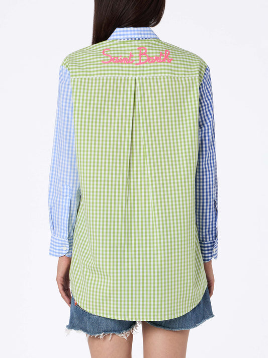 BRIGITTE- COTTON STRIPES MID V TEQUILA 21 EMB