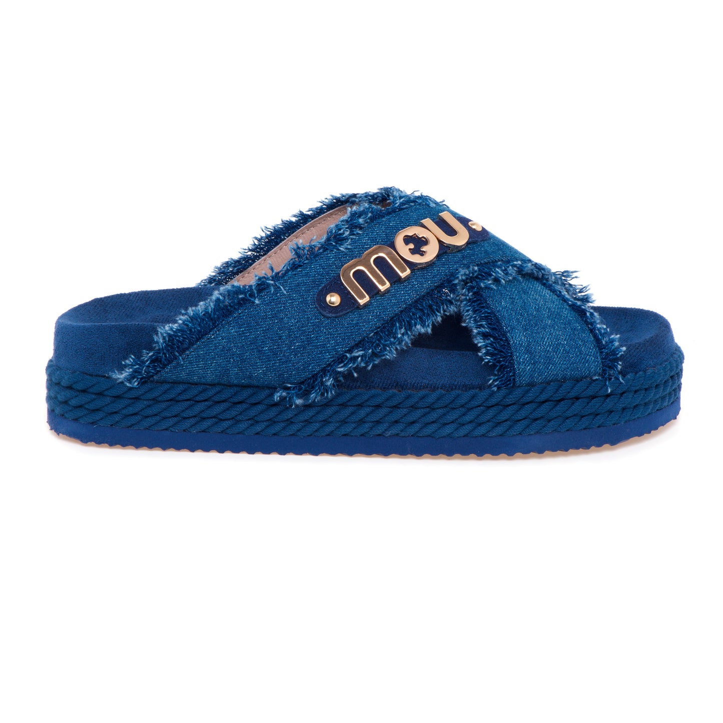 CRISS-CROSS SANDAL DENIM