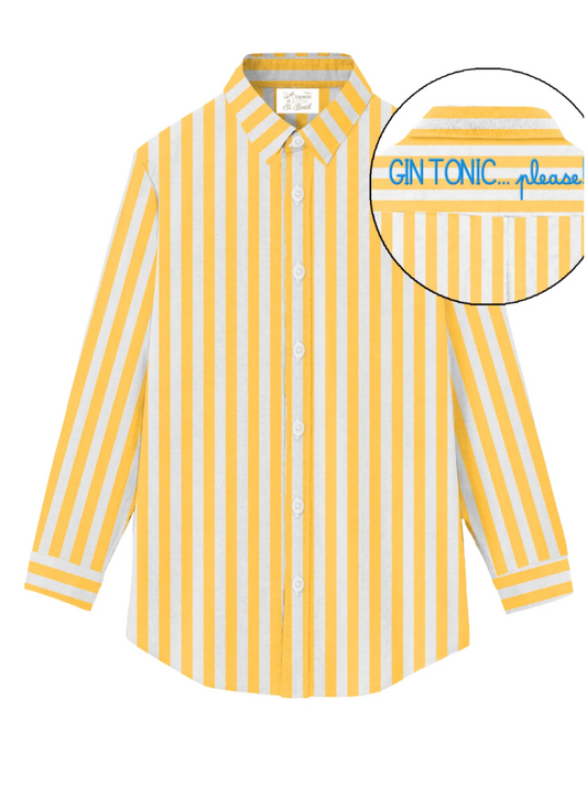 BRIGITTE-COTTON STRIPES MID V GIN 92 EMB