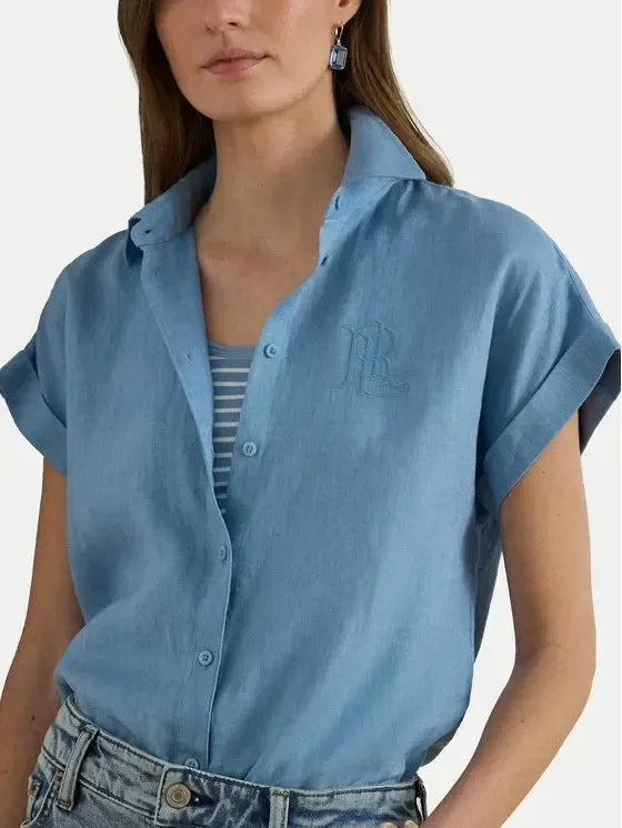 BROONO-SHORT SLEEVE-BUTTON FRONT